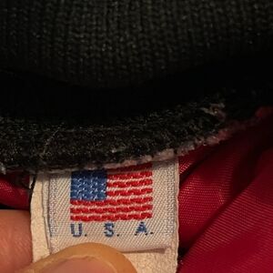 Vintage K Penguin Jacket Men XL Blue Nylon Quilted Full Zip Coat Freezer Casual